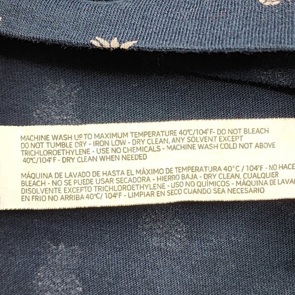 Denim & Flower Ricky Singh Men’s Pineapple Print Blue T-Shirt Medium - Picture 7 of 10